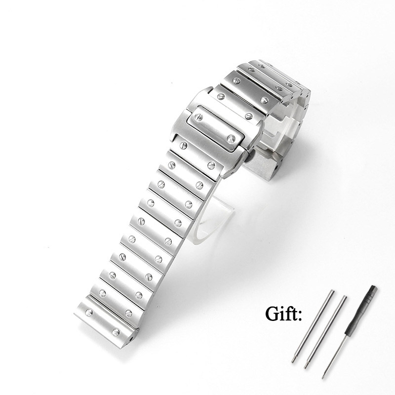 Luxury Watch Cartier - 23mm High-Quality Stainless Steel Watch Strap