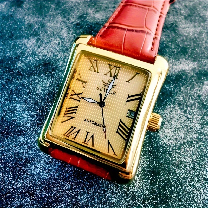 Luxury Watch Name Brands - Light Luxury Punk-Style Square Watch for