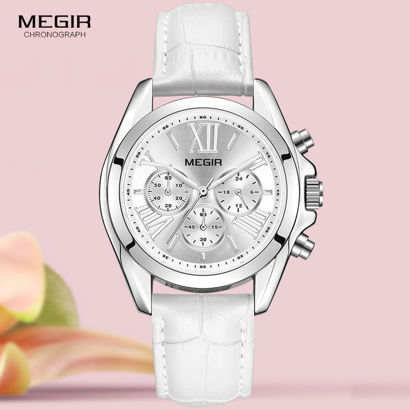 Luxury Watch Deals - MEGIR2019 New Luxury Leather Watch Women