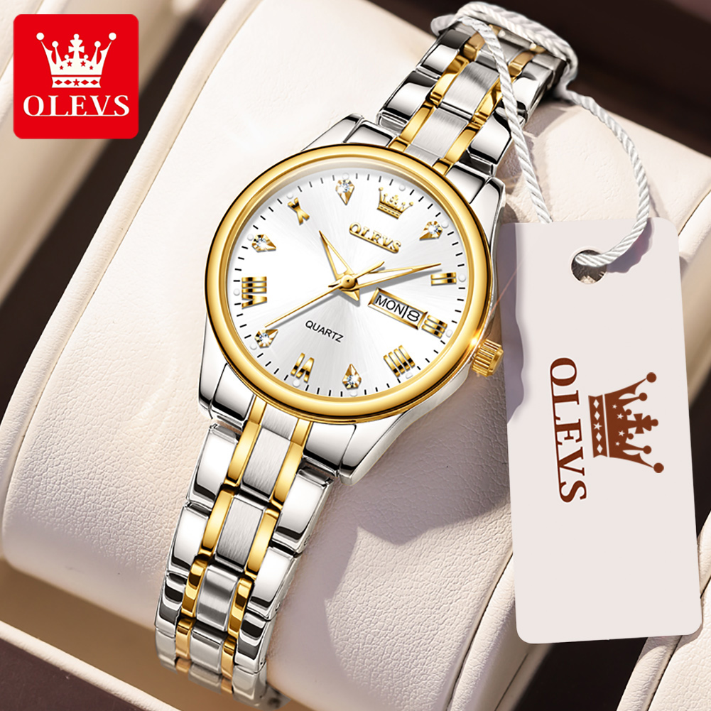 OLEVS 5563 New Fashion Women Q - Luxury Watch Moon Phase 评论和价格