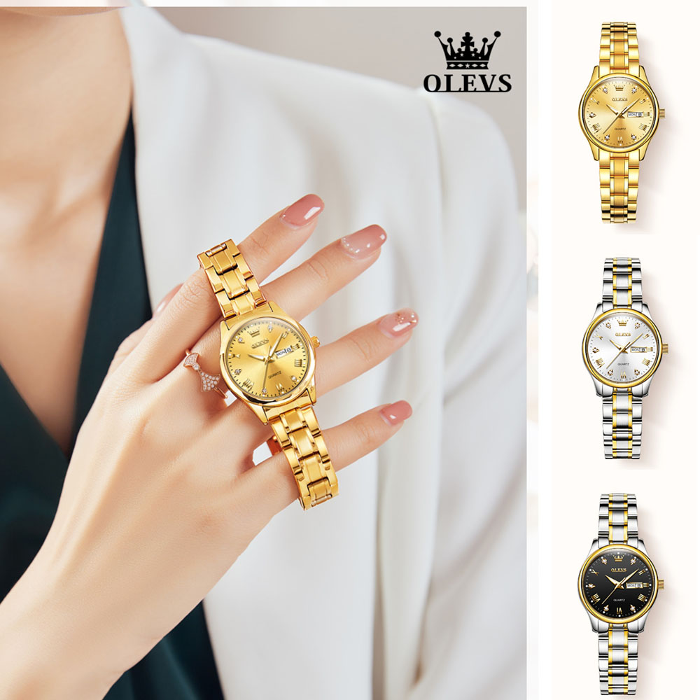OLEVS 5563 New Fashion Women Q - Luxury Watch Moon Phase 评论和价格