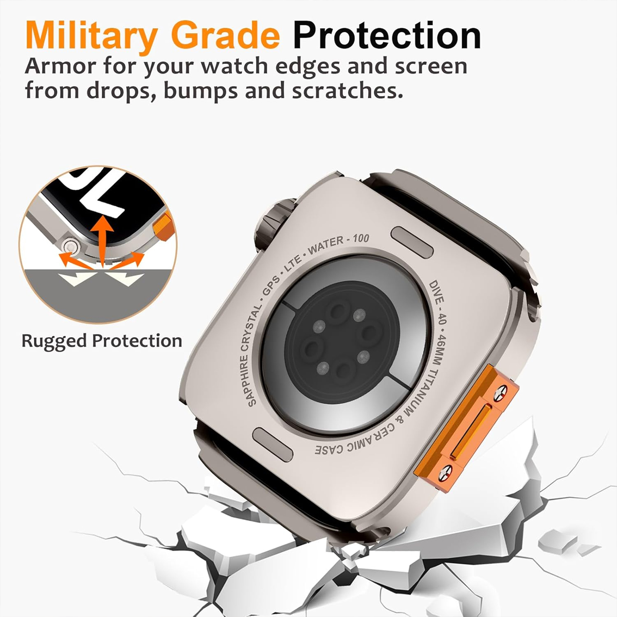 Case+Strap 2IN1 for Apple Watc - Luxury Watch German 评论和价格