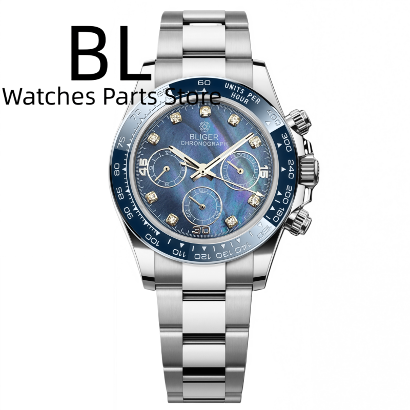BLIGER 39mm Luxury VK63 Men's  - Luxury Watch German 评论和价格