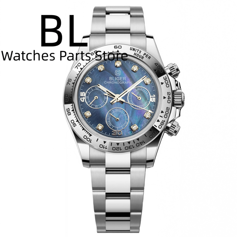 BLIGER 39mm Luxury VK63 Men's  - Luxury Watch German 评论和价格