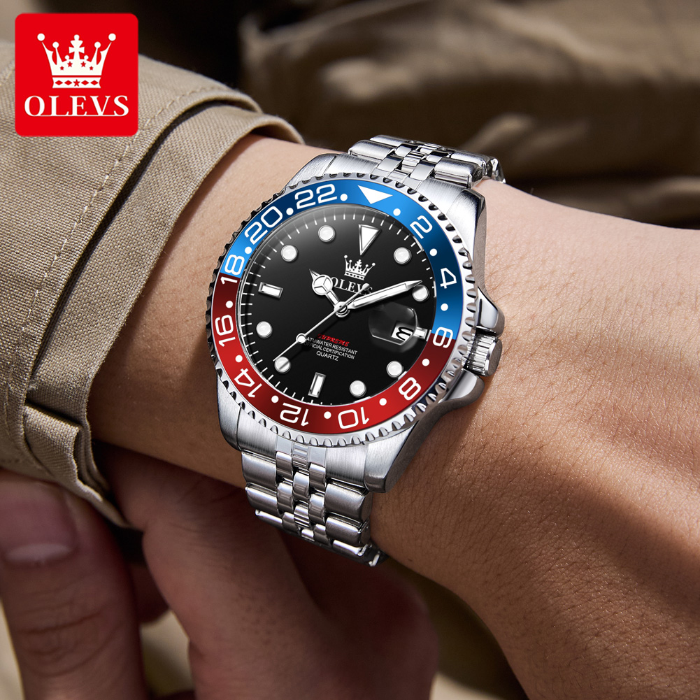 OLEVS 5657 Original Brand Men' - Luxury Watch Moon Phase 评论和价格