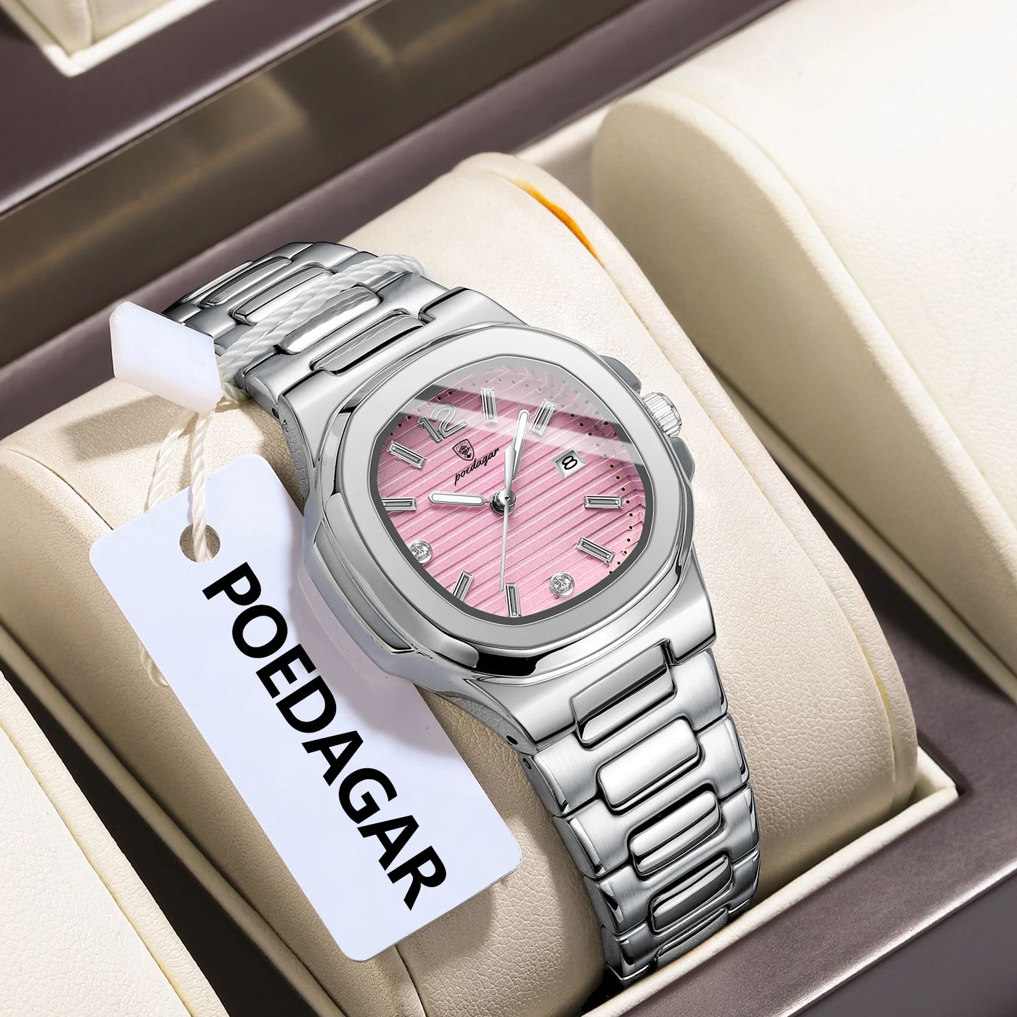 POEDAGAR Square Fashion Woman  - Luxury Watch Deals 评论和价格