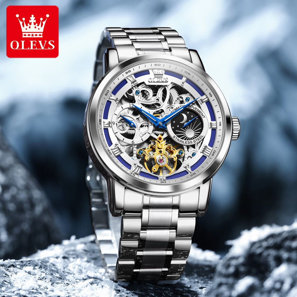 OLEVS 6670 Original Man Watch  - Luxury Watch Moon Phase 评论和价格