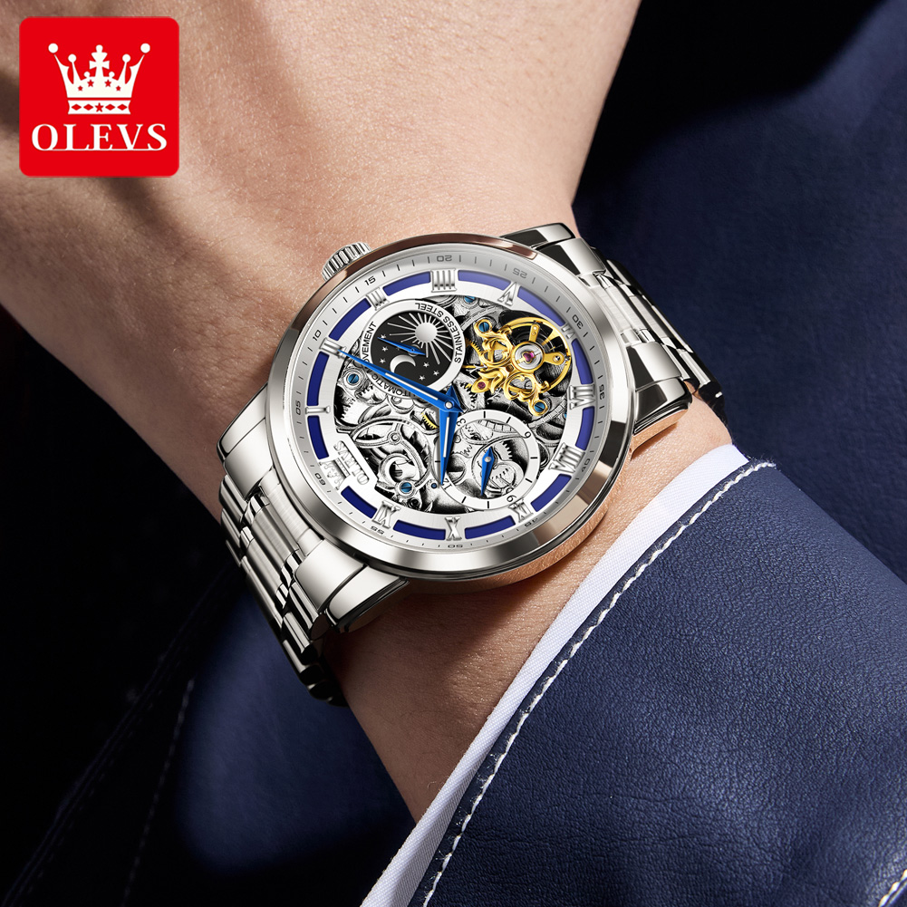 OLEVS 6670 Original Man Watch  - Luxury Watch Moon Phase 评论和价格
