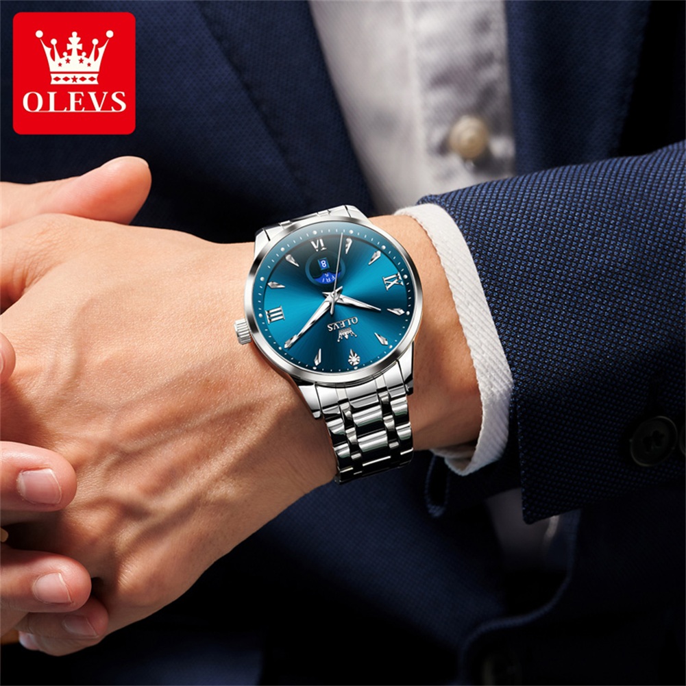 OLEVS Moon Phase men's watches - Luxury Watch Moon Phase 评论和价格