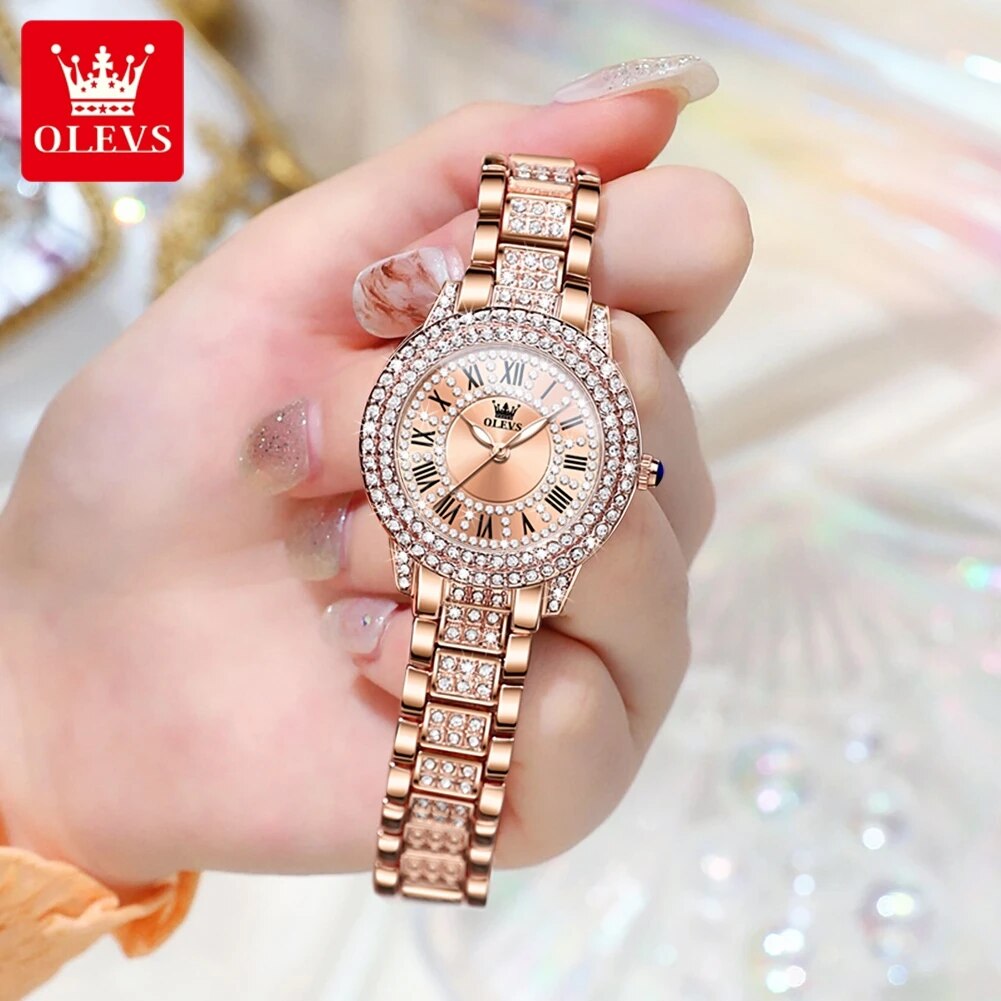 OLEVS 9943 Luxury All Diamond  - Luxury Watch Deals 评论和价格