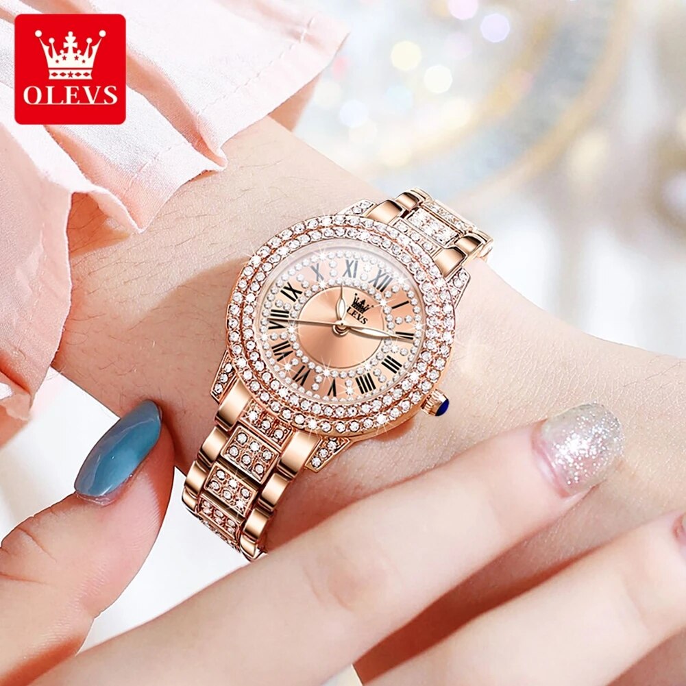 OLEVS 9943 Luxury All Diamond  - Luxury Watch Deals 评论和价格