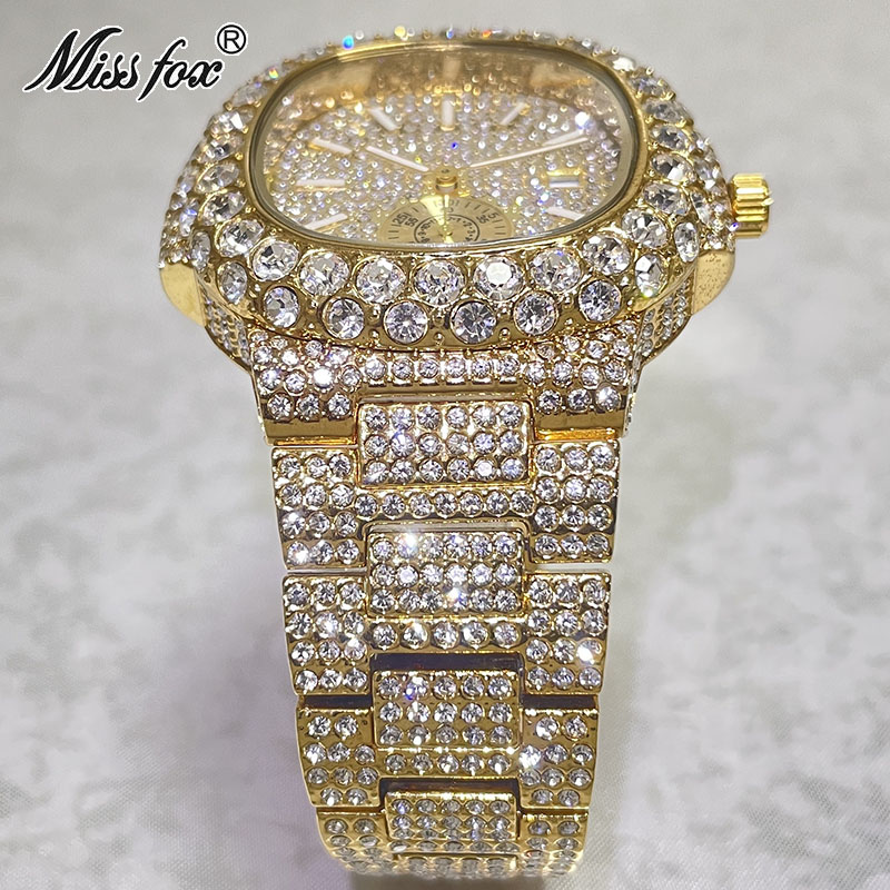 Hip Hop Brand MISSFOX Fashion  - Luxury Watch Iceberg 评论和价格