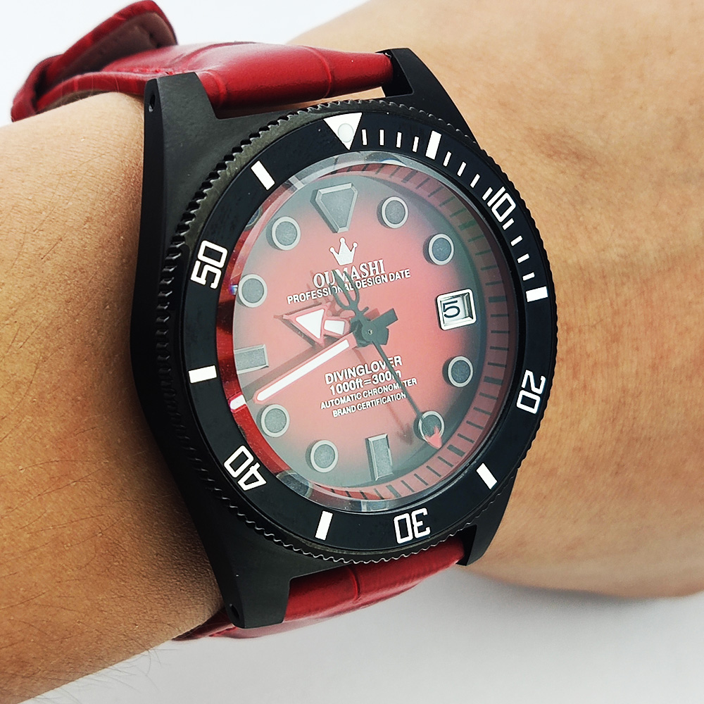 40.5mm customized watch NH35 M - Luxury Watch Leather 评论和价格