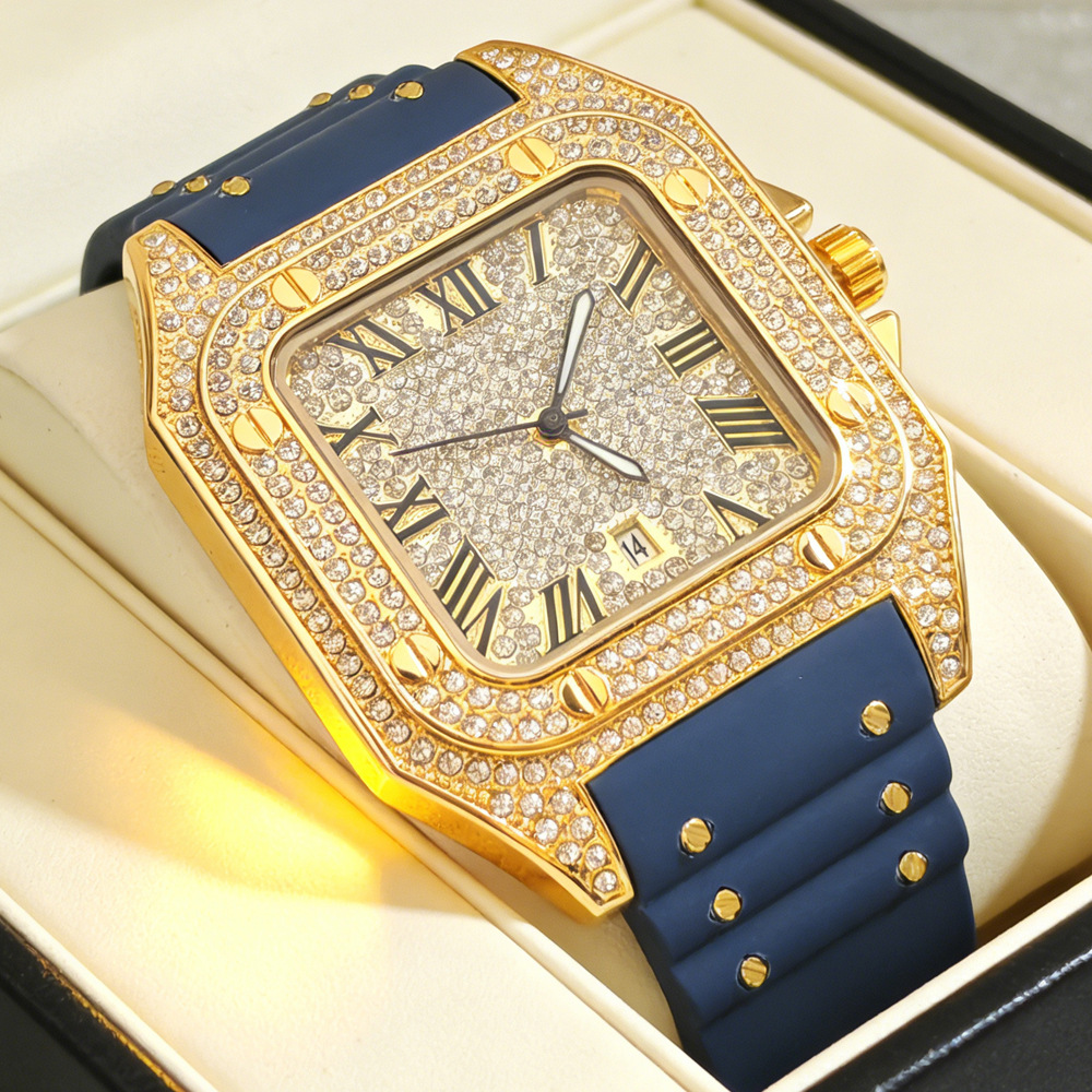 Hot Fashion Square Full Diamon - Luxury Watch Iceberg 评论和价格