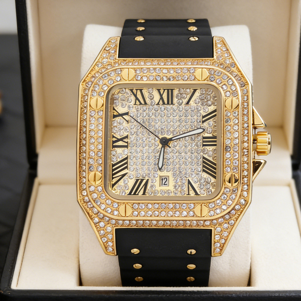 Hot Fashion Square Full Diamon - Luxury Watch Iceberg 评论和价格