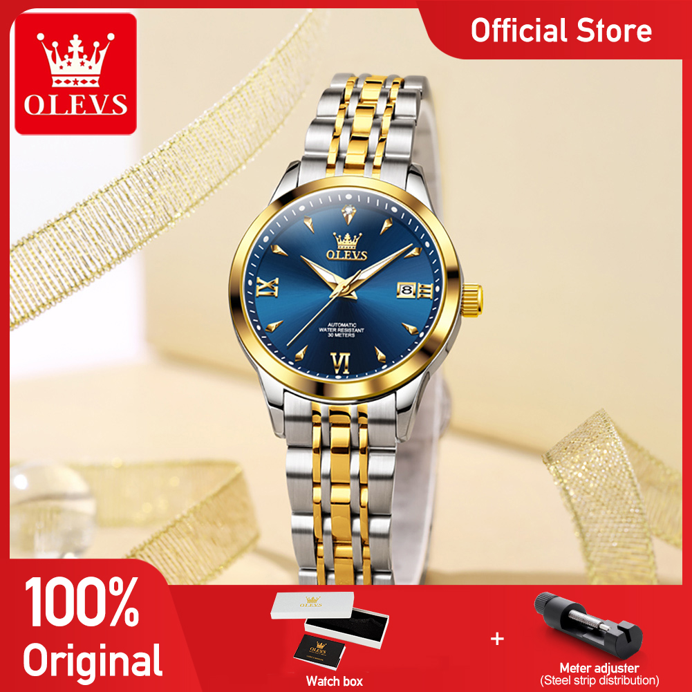 OLEVS 9956 Womens Watch Luxury - Luxury Watch Moon Phase 评论和价格