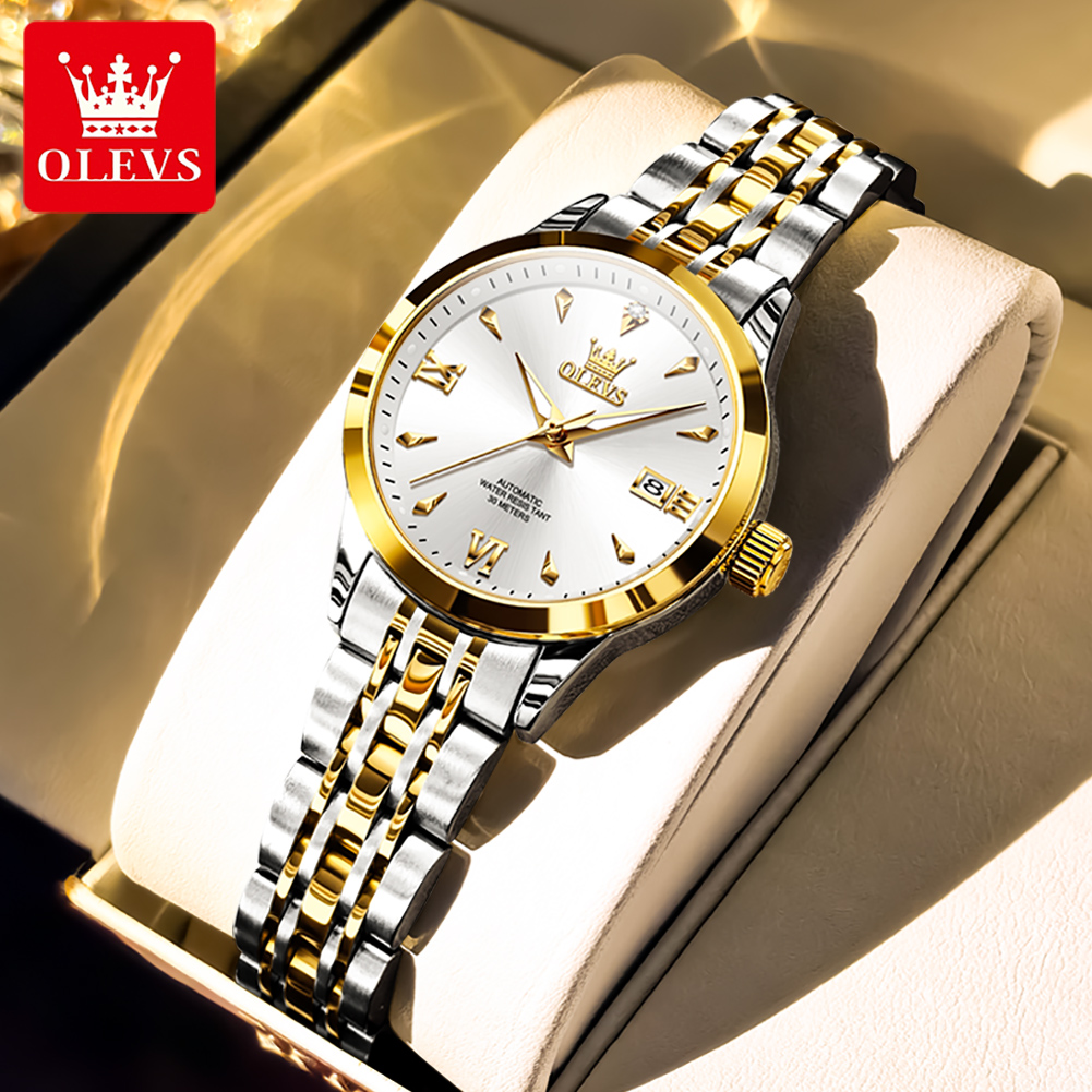 OLEVS 9956 Womens Watch Luxury - Luxury Watch Moon Phase 评论和价格