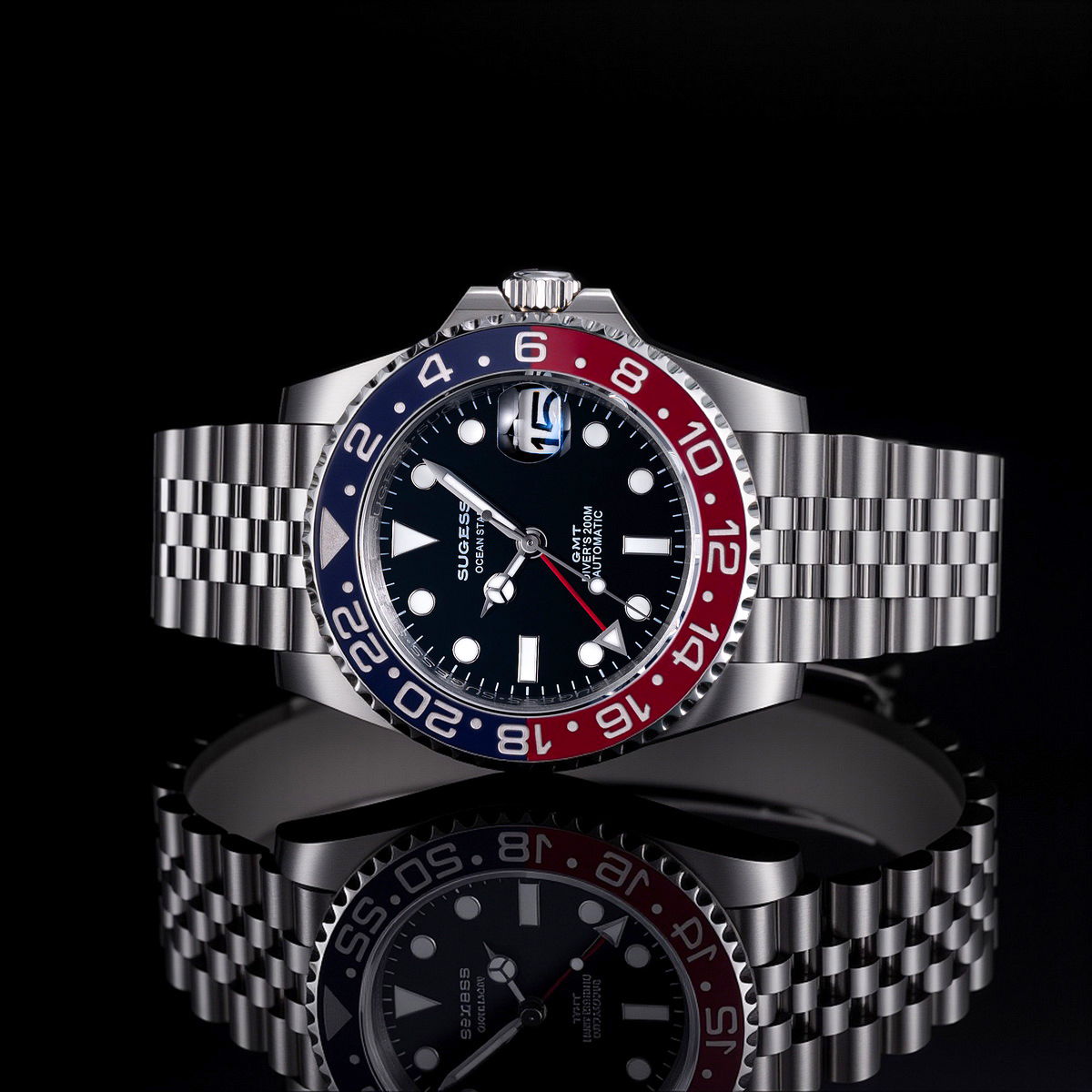 Sugess GMT Diving Watch of Men - Luxury Watch Cartier 评论和价格