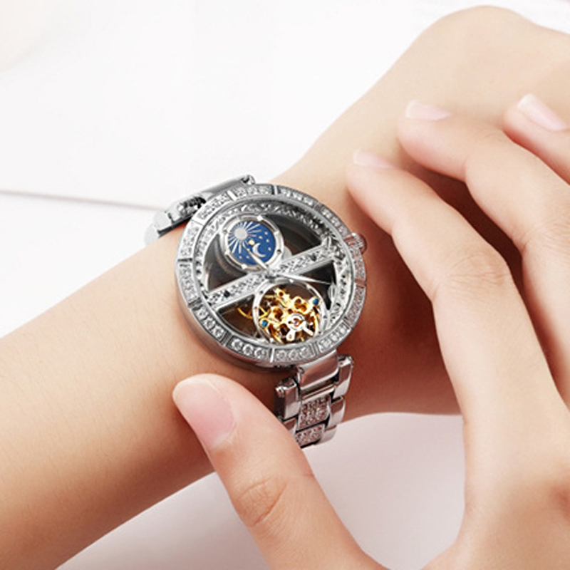 Ladies Watch Automatic Woman L - Luxury Watch Moon Phase 评论和价格