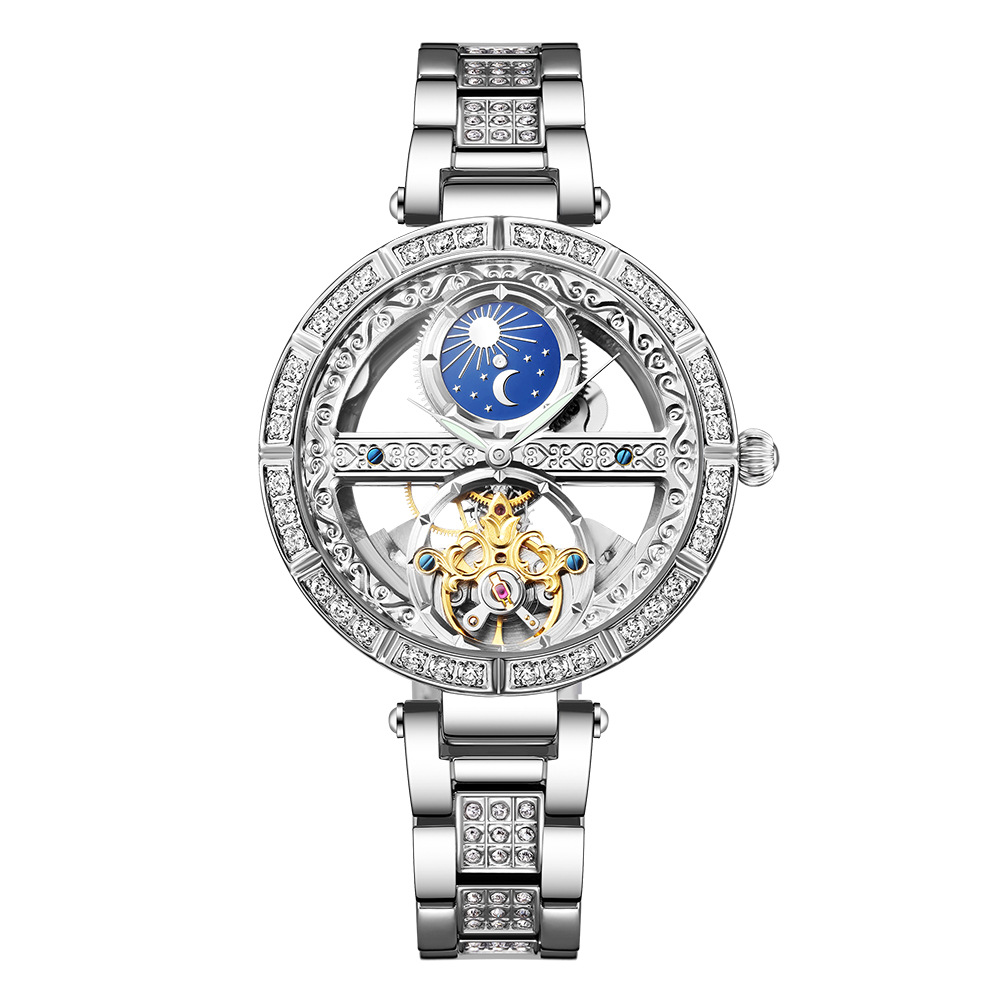Ladies Watch Automatic Woman L - Luxury Watch Moon Phase 评论和价格