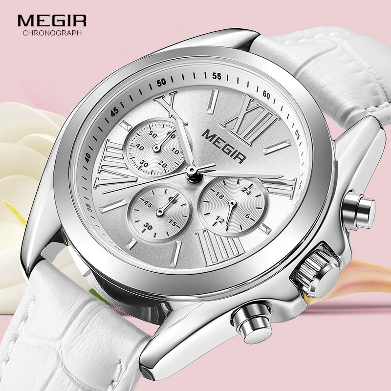 MEGIR2019 New Luxury Leather W - Luxury Watch Deals 评论和价格