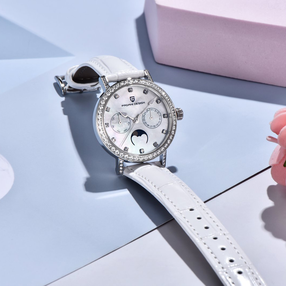 PAGANI DESIGN Women Quartz Wat - Luxury Watch Leather 评论和价格