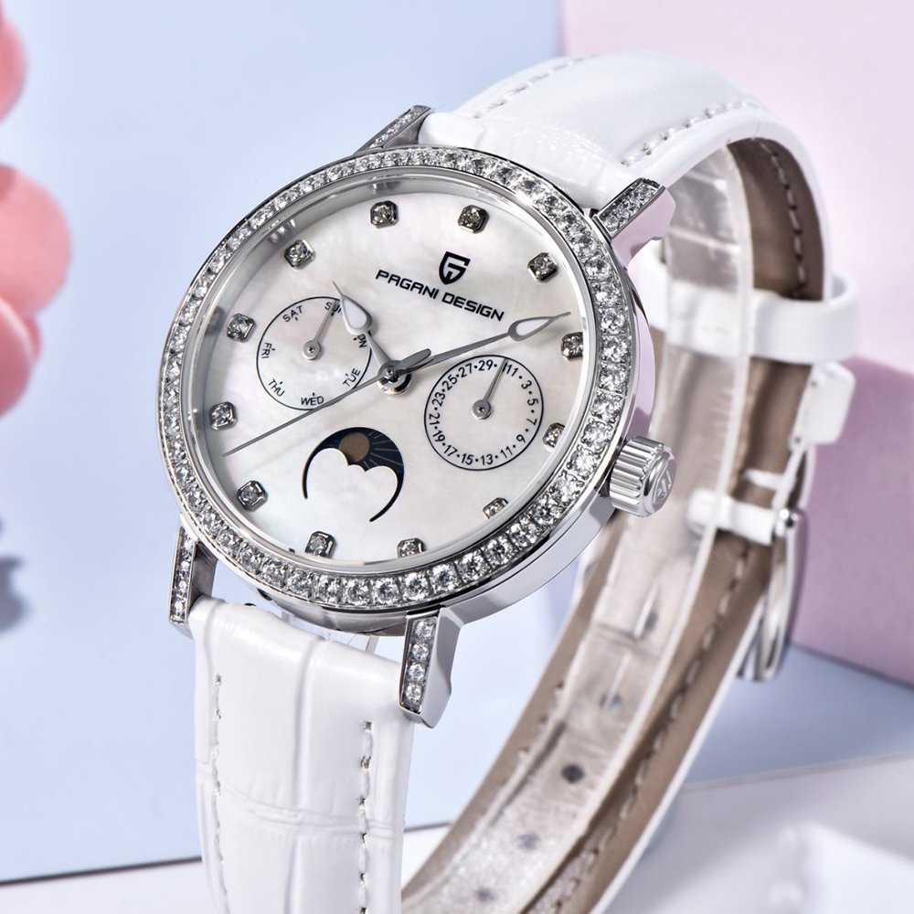 PAGANI DESIGN Women Quartz Wat - Luxury Watch Leather 评论和价格