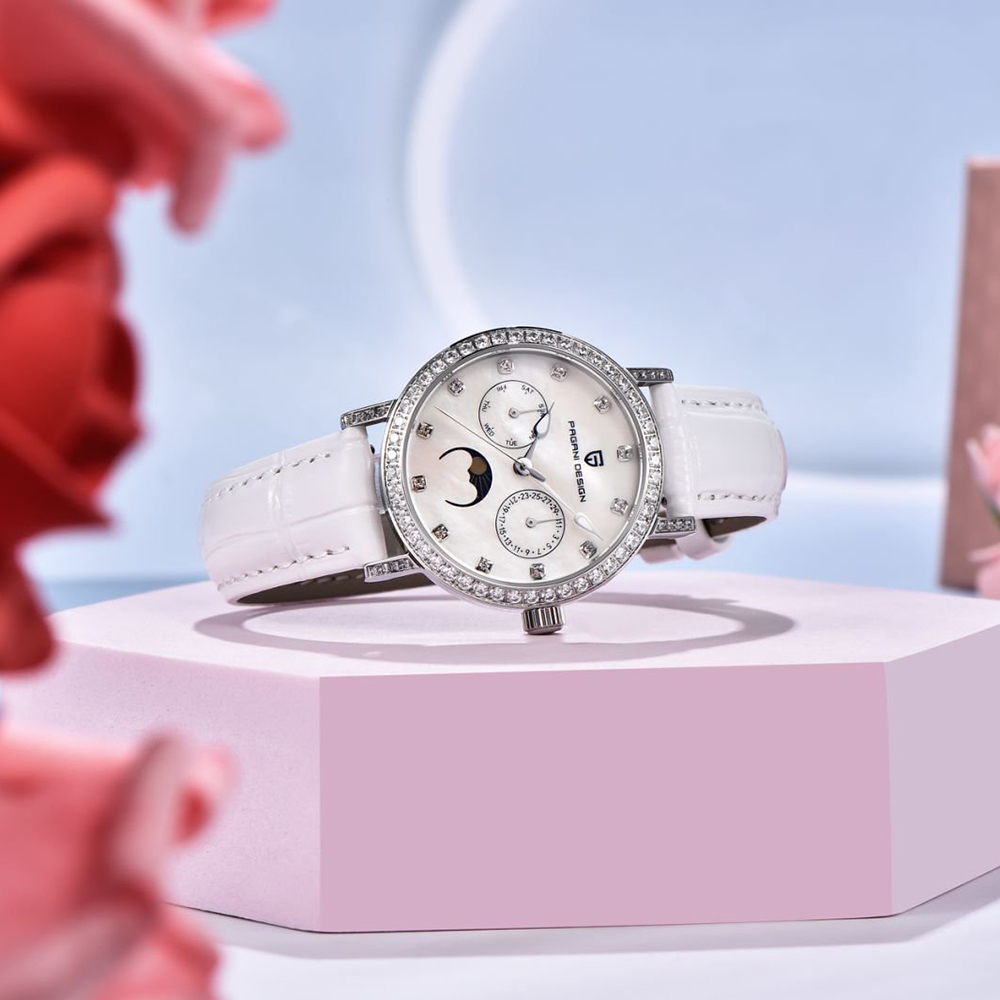 PAGANI DESIGN Women Quartz Wat - Luxury Watch Leather 评论和价格
