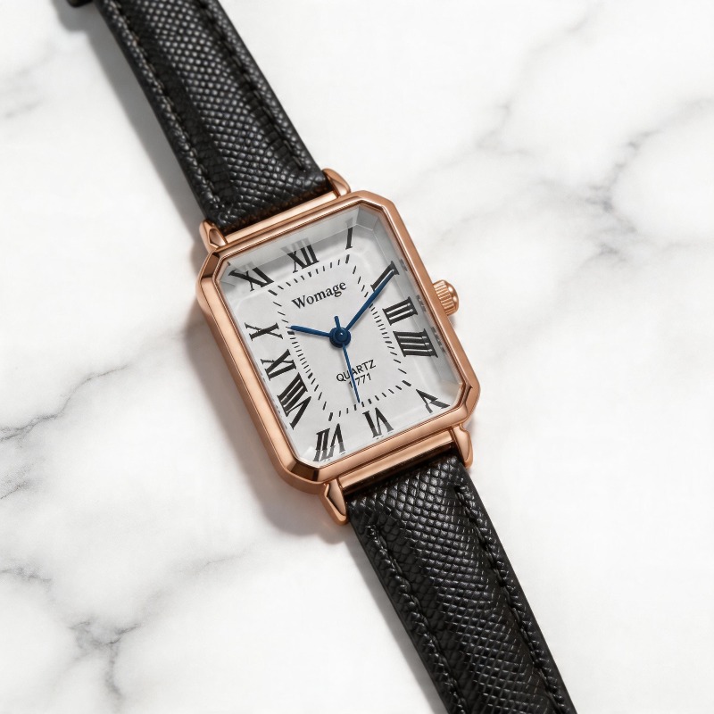 Fashion Rectangle Quartz Watch - Luxury Watch Female 评论和价格