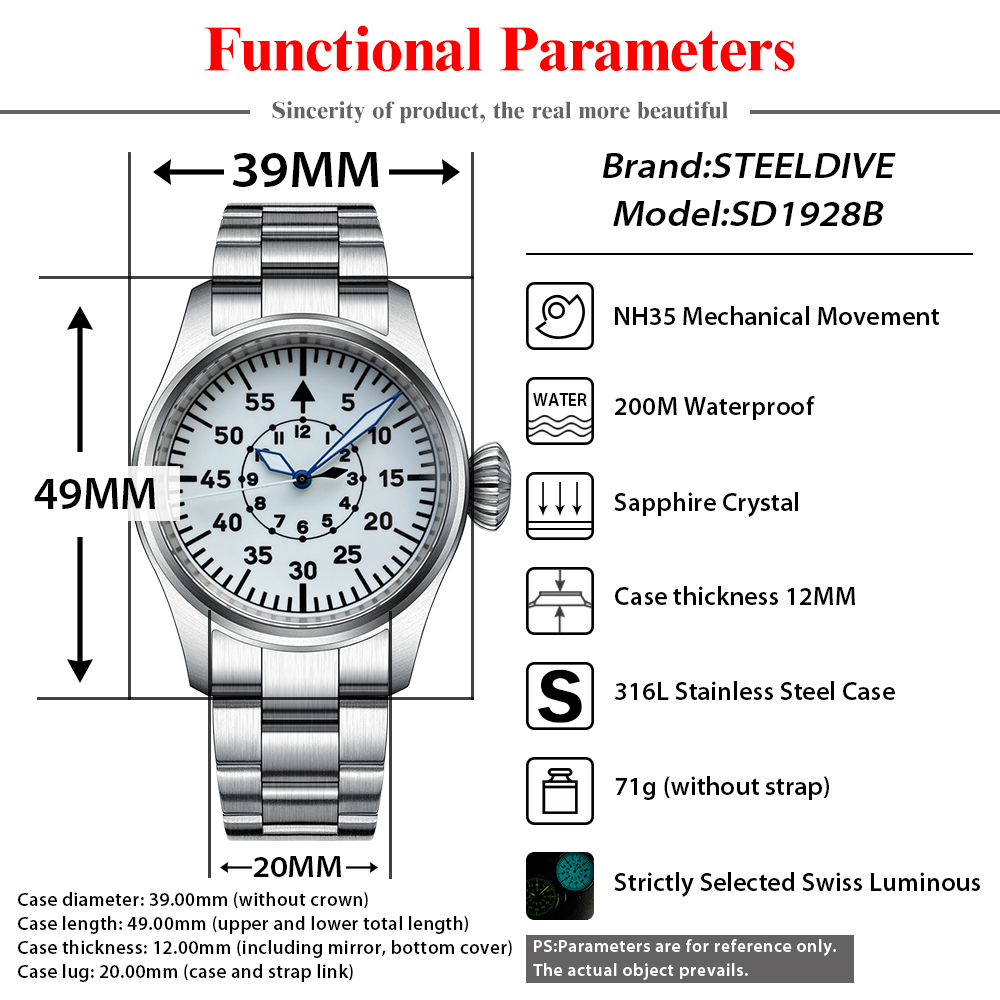 STEELDIVE NEW Luxury Mechanica - Luxury Watch German 评论和价格