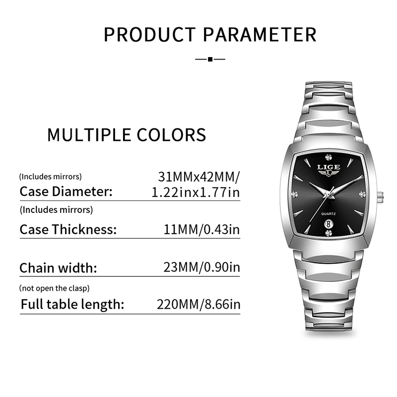 LIGE Watch women Business Luxu - Luxury Watch Female 评论和价格