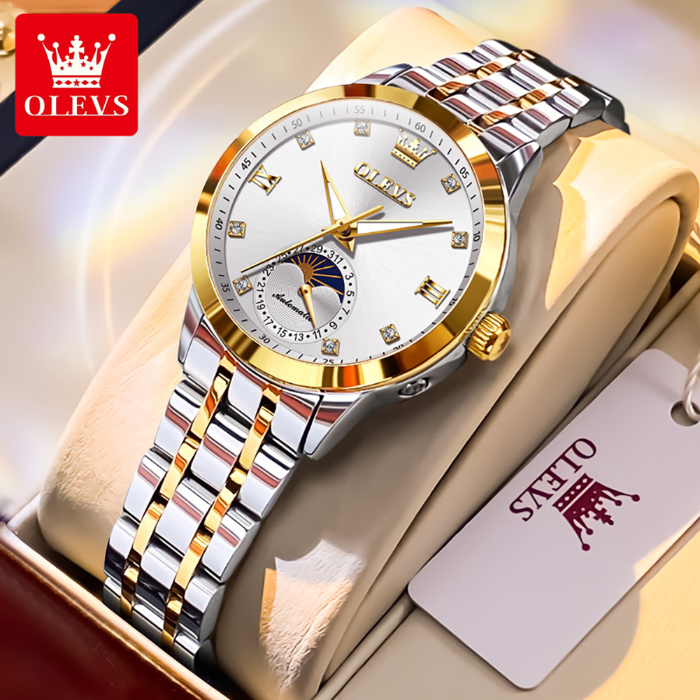 OLEVS 7041 Elegance Moon Phase - Luxury Watch Moon Phase 评论和价格