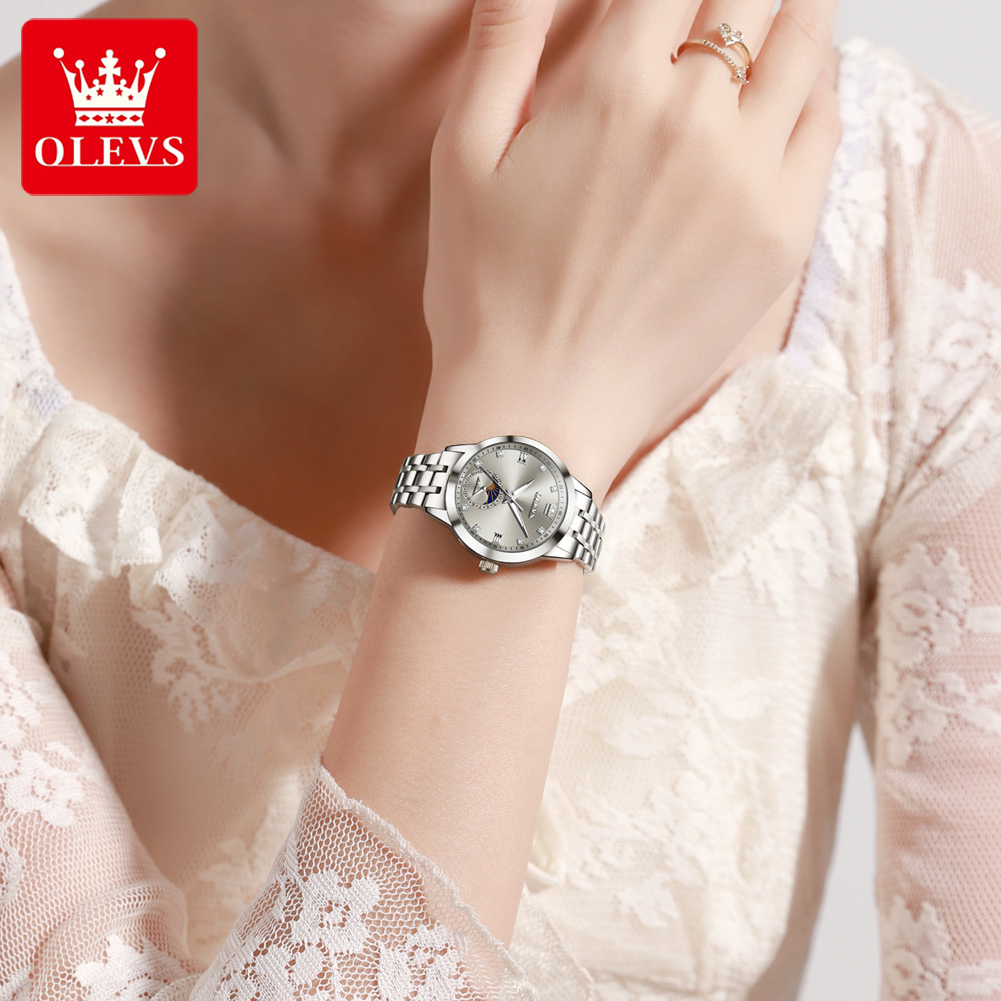 OLEVS 7041 Elegance Moon Phase - Luxury Watch Moon Phase 评论和价格