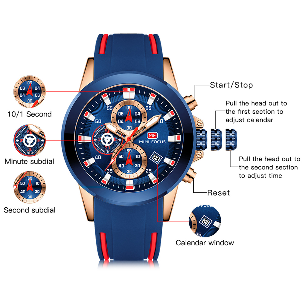 MINI FOCUS Mens Watches Top Lu - Zen Luxury Watch 评论和价格