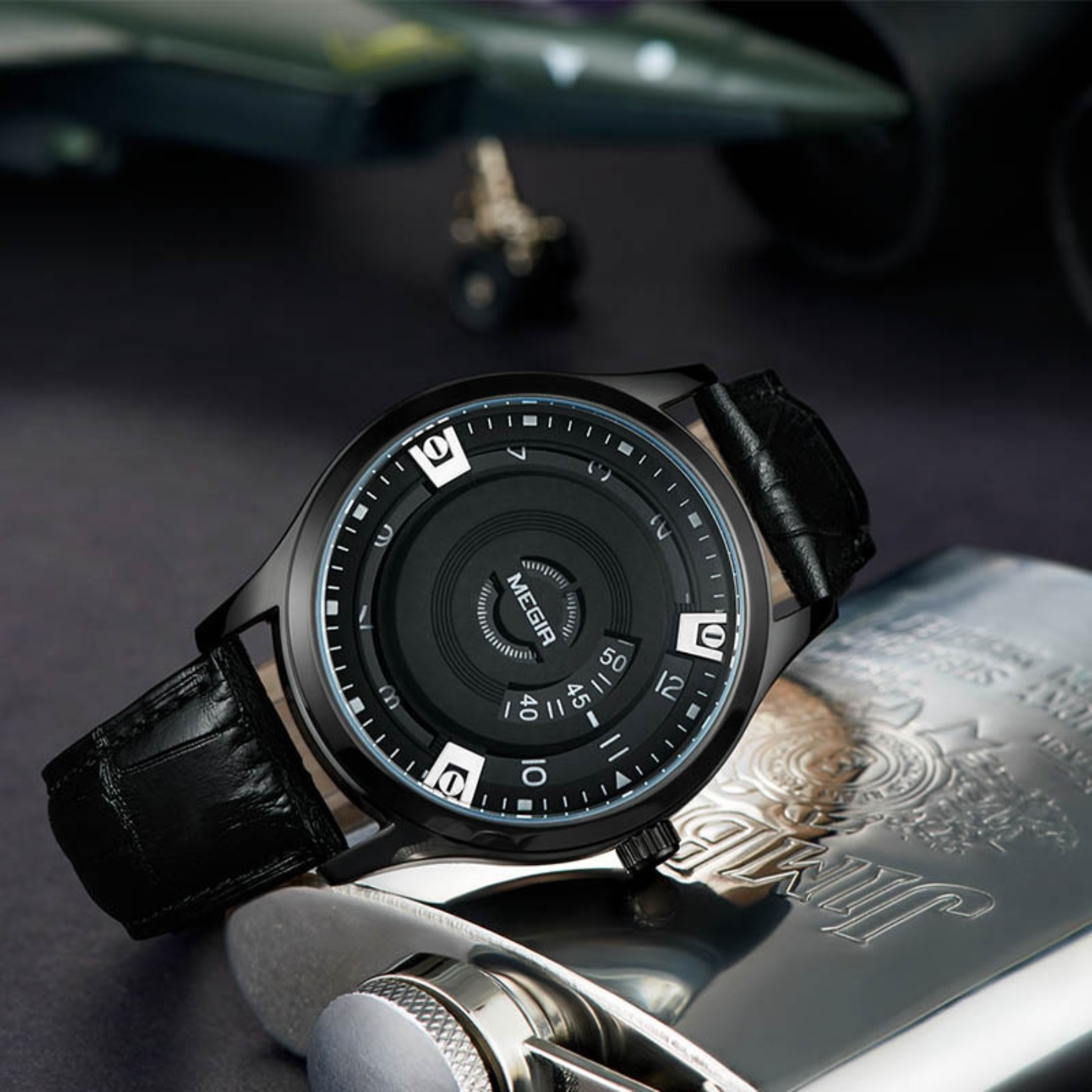 MEGIR Men Watches Luxury Leath - Luxury Watch Leather 评论和价格