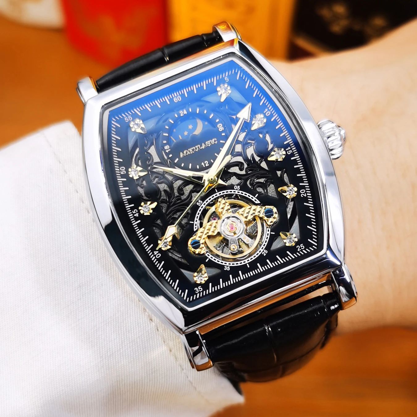 AOKULASIC Tourbillon Iced Out  - Luxury Watch Iceberg 评论和价格