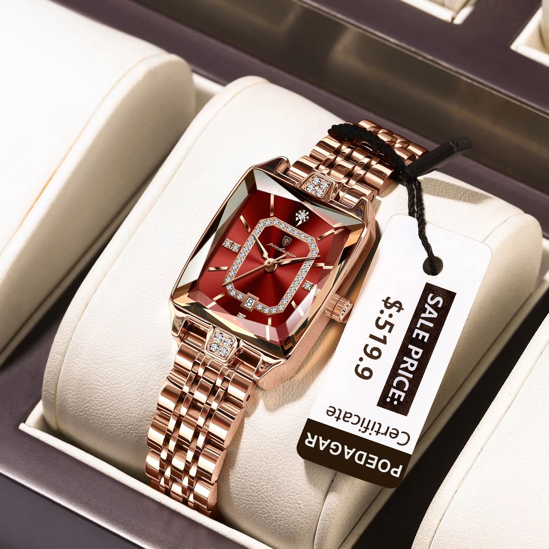 POEDAGAR Fashion Elegant Women - Luxury Watch Deals 评论和价格