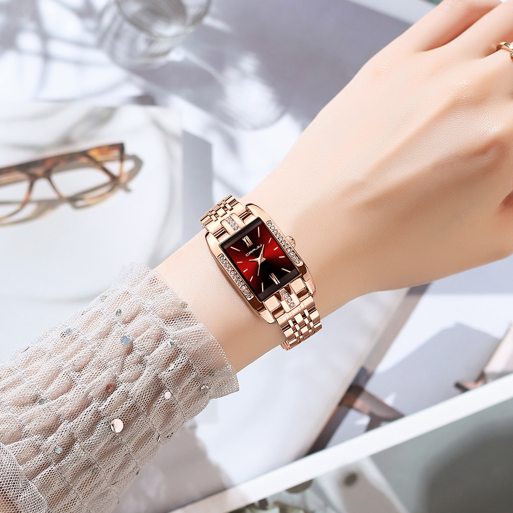 CRRJU Luxury Square Watch for  - Luxury Watch Deals 评论和价格