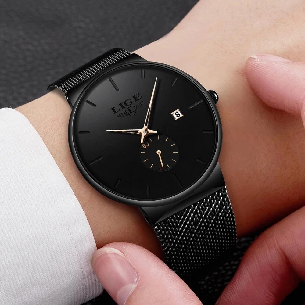 LIGE Fashion Mens Watches Top  - Zen Luxury Watch 评论和价格