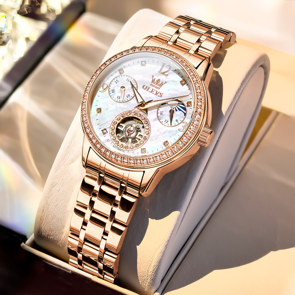 OLEVS Women's Watches Top Bran - Luxury Watch Leather 评论和价格