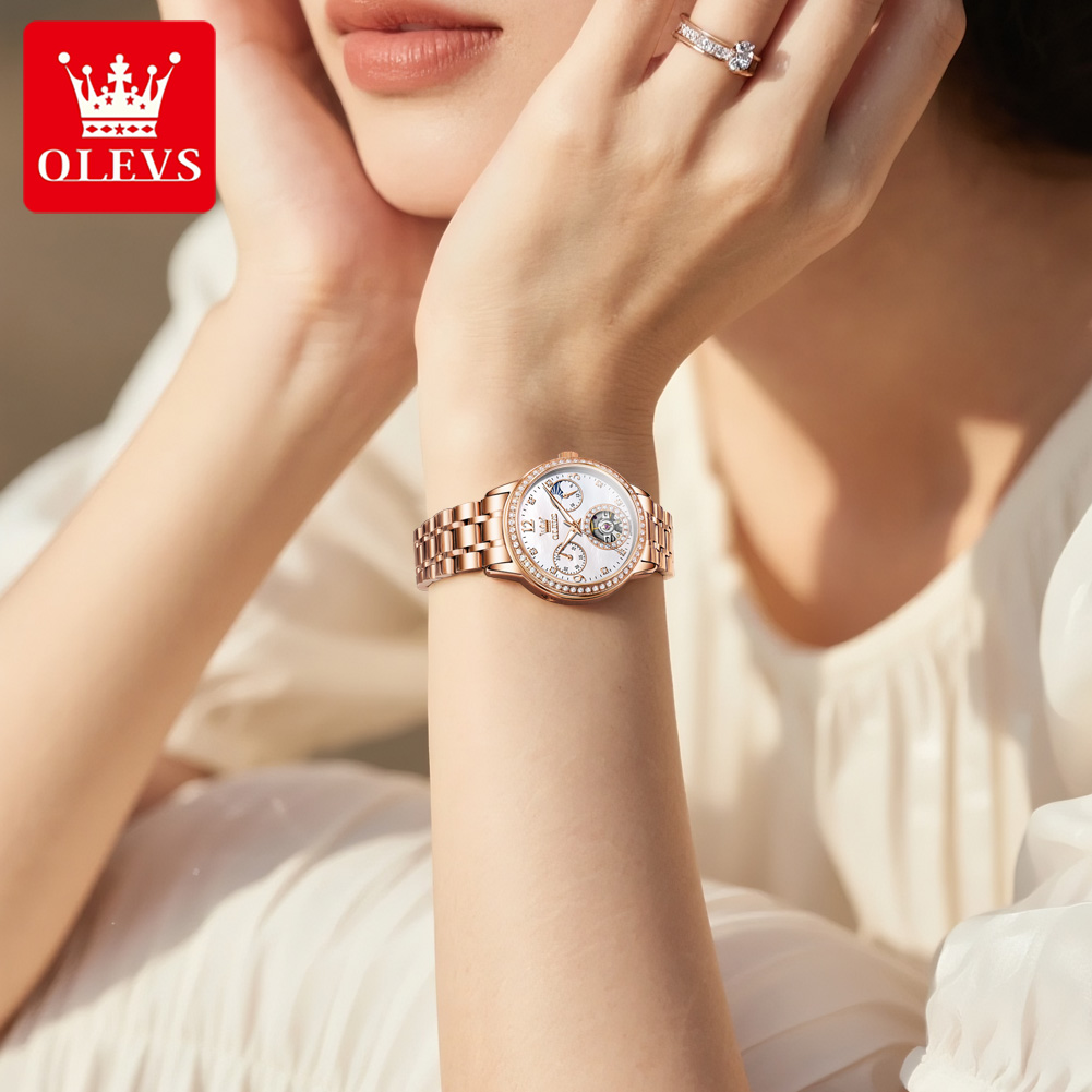 OLEVS Women's Watches Top Bran - Luxury Watch Leather 评论和价格
