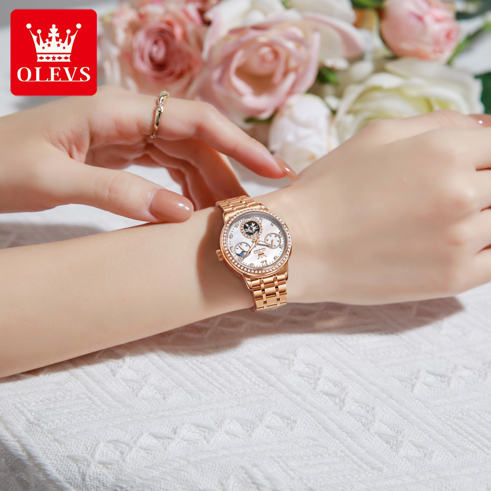 OLEVS Women's Watches Top Bran - Luxury Watch Leather 评论和价格