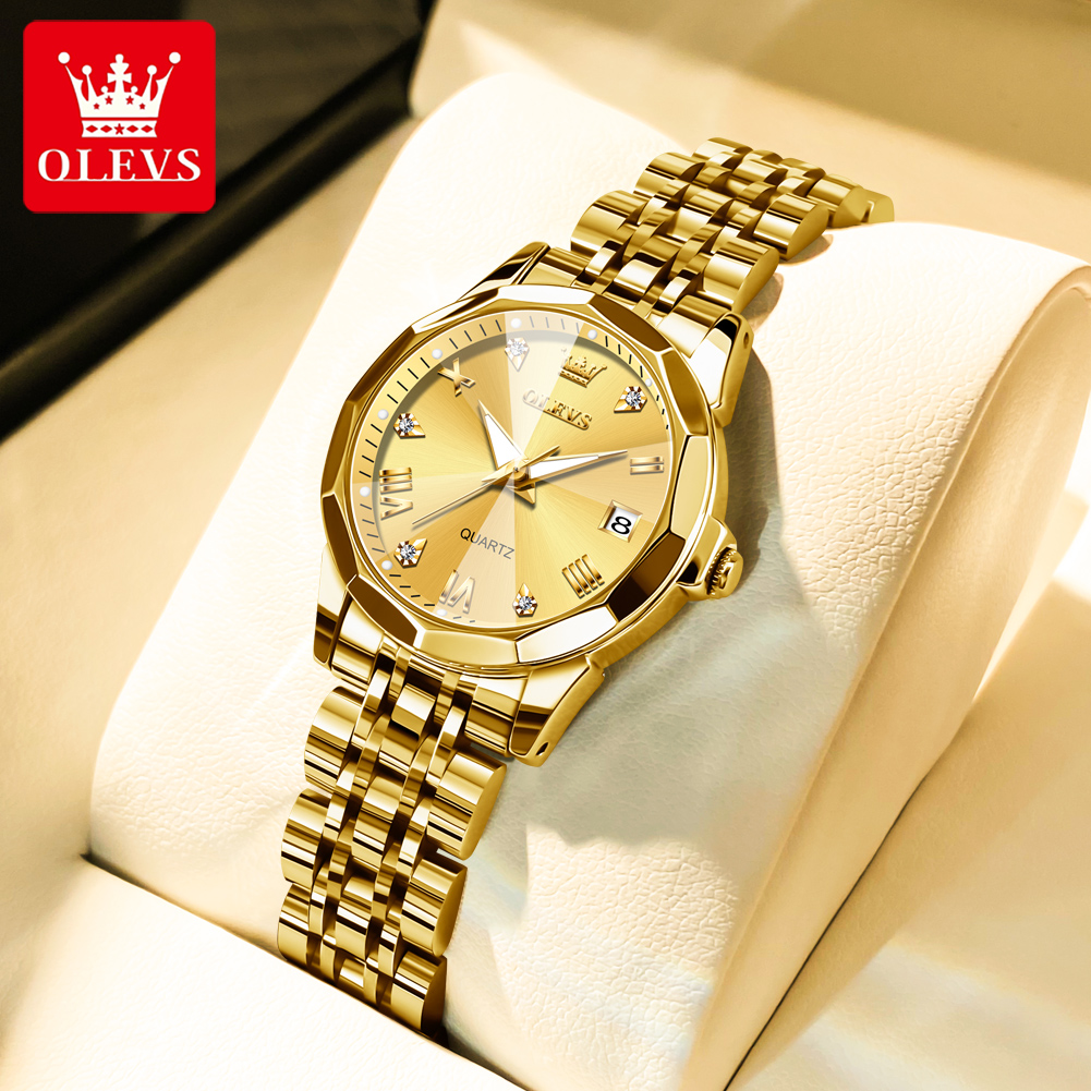 OLEVS Fashion Golden Watch for - Luxury Watch Deals 评论和价格