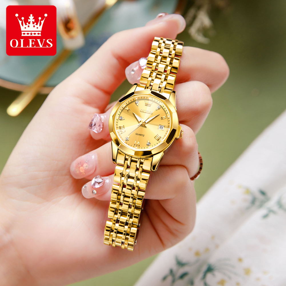 OLEVS Fashion Golden Watch for - Luxury Watch Deals 评论和价格