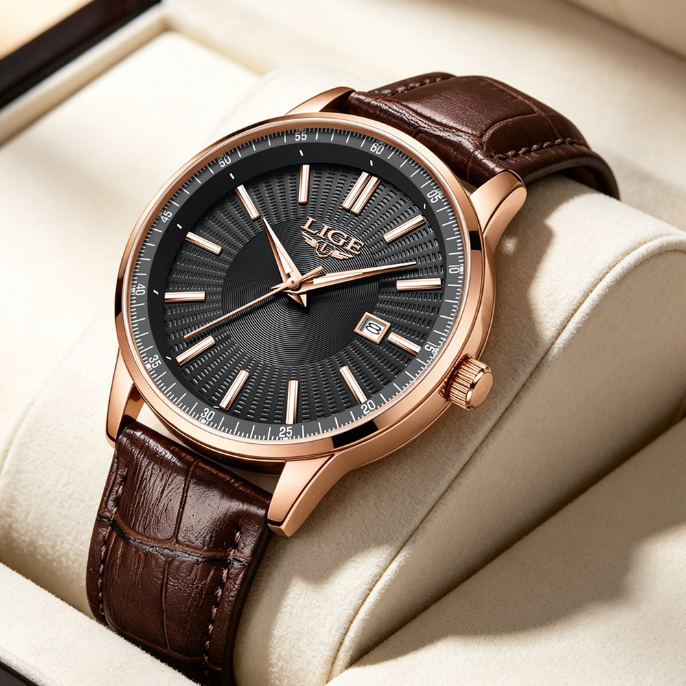 LIGE Top Brand Luxury Men's Wa - Zen Luxury Watch 评论和价格