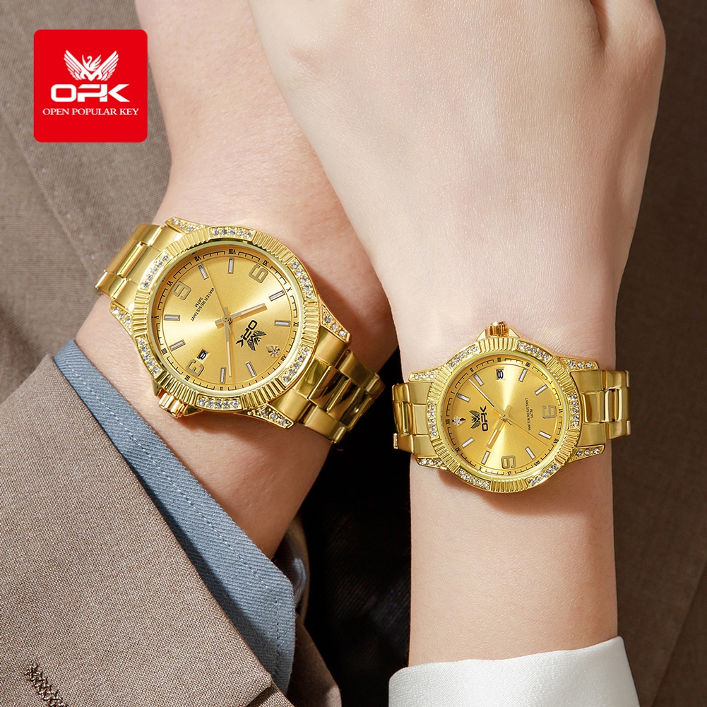 OPK 8184 Luxury All Gold Watch - Luxury Watch All Brands 评论和价格