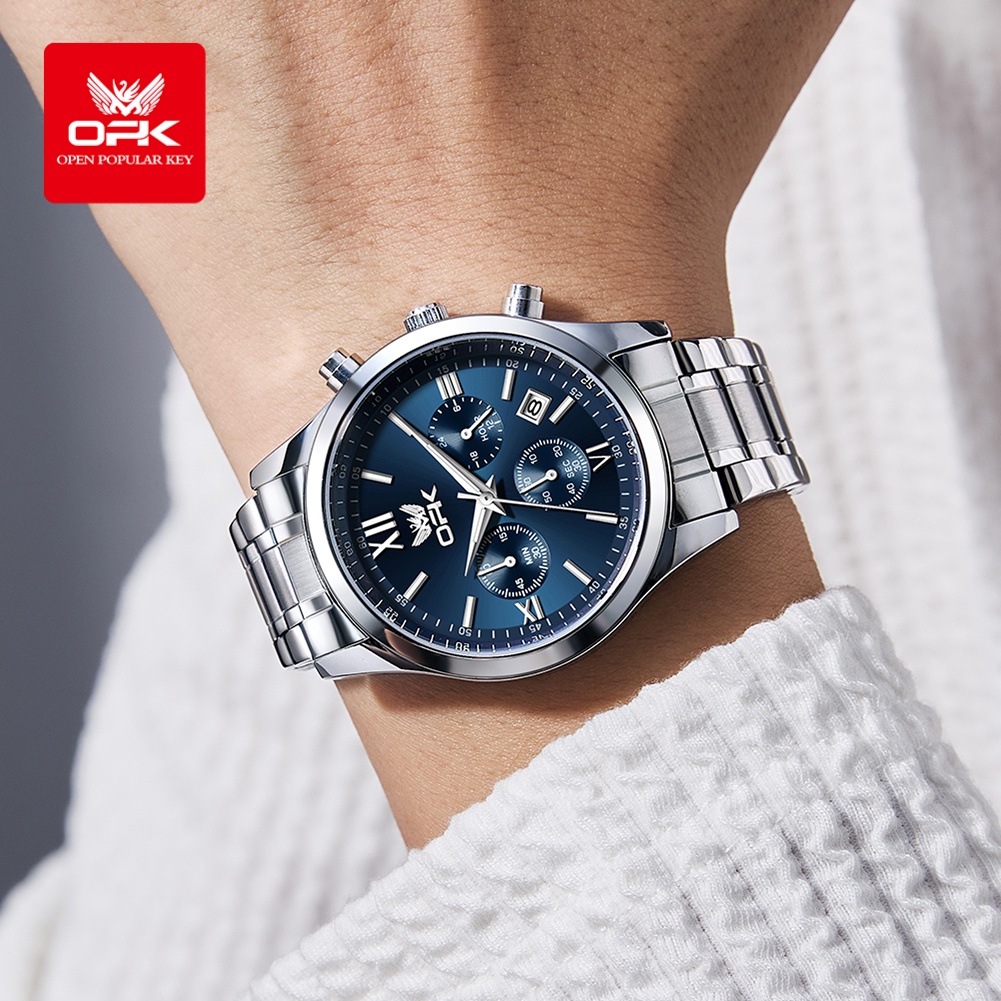OPK 6052 Mens Watch Automatic  - Luxury Watch Leather 评论和价格