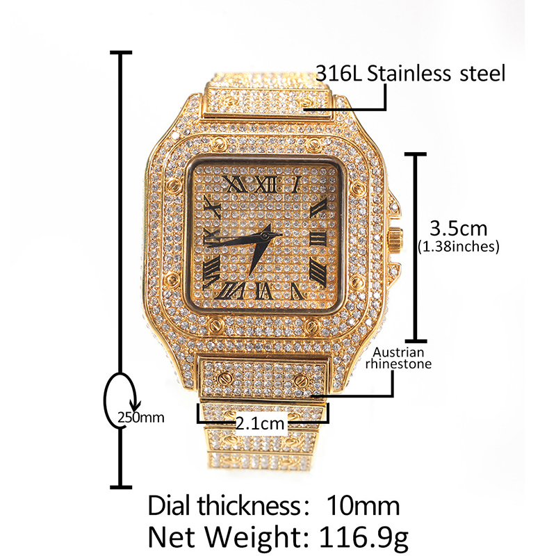 Hip Hop Luxury Quartz Wrist Wa - Luxury Watch Iceberg 评论和价格
