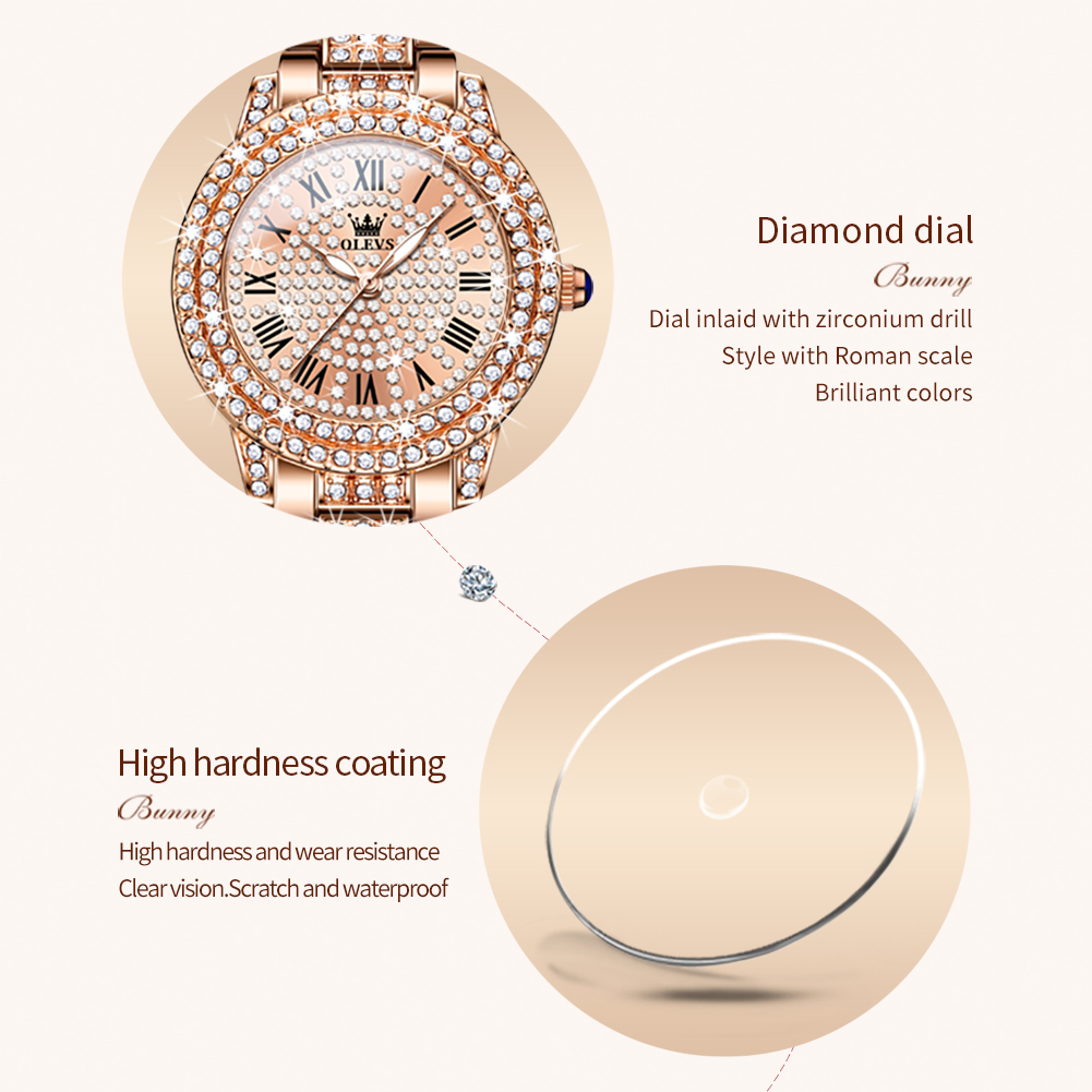OLEVS 9943 Luxury All Diamond  - Luxury Watch Deals 评论和价格