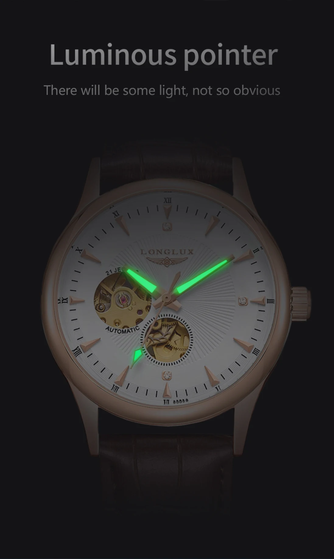 LONGLUX Automatic Watch Elegan - Luxury Watch Cartier 评论和价格